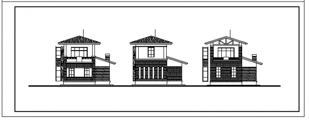 三套多层独立别墅建筑全套设计图资料合集(含装修施工图)